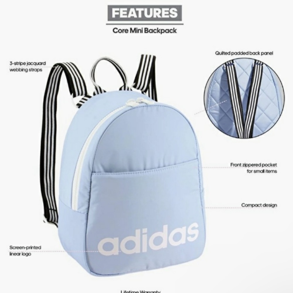 Adidas Core Mini Backpack - Picture 2 of 8